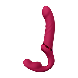 Lovense Lapis - App-gestuurde Dubbel Eind Vibrerende Strapless Strap-on - Rood (6972677430227)
