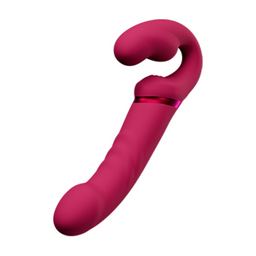 Lovense Lapis - App-gestuurde Dubbel Eind Vibrerende Strapless Strap-on - Rood (6972677430227)