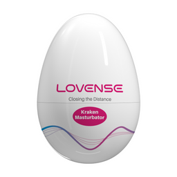 Lovense Kraken - Single - Zachte Rekbare Ei Masturbator - Wit (6972677430210)