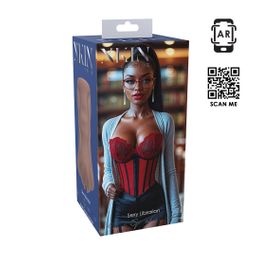 Xkin by shots Carreer Girls - Sexy Bibliothecaresse Paige Spreadmore - TPE Medium Masturbator - 244g - Bruin (8714273028785)