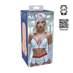Xkin by shots Carreer Girls - Ondeugende Verpleegster Tiffany Throatcheck - TPE Kleine Masturbator - 130g - Vlees (8714273028655)