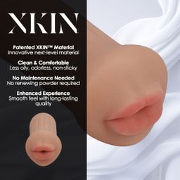 Xkin by shots Raw - The Grip - TPE Kleine Masturbator - 137g - Tan (8714273028723)