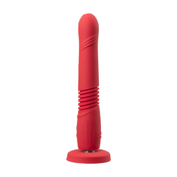Lovense Gravity - App-gestuurde Automatische Duw- en Vibrerende Dildo - Rood (6972677430104)