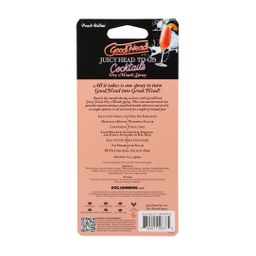 Doc johnson Juicy Head - Cocktails - Dry Mouth Spray To-Go - Peach Bellini - 0.3 fl oz / 9 ml (782421098735)