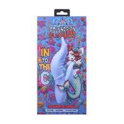 Doc johnson Into The C - Seahorse Siren - Warming Waved Rabbit Vibrator - Maui Blue (782421101992)