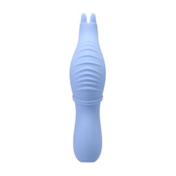 Doc johnson Into The C - Seahorse Siren - Warming Waved Rabbit Vibrator - Maui Blue (782421101992)