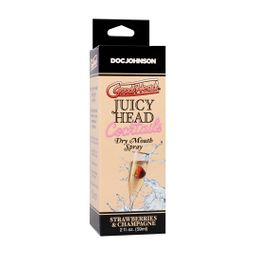 Doc johnson Juicy Head - Cocktails - Dry Mouth Spray - Strawberries and Champagne - 2 fl oz / 59 ml (782421098698)