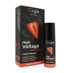 Orgie High Voltage - Vloeibare Vibrator - Aardbei - 0,5 fl oz / 15 ml (5600767388028)