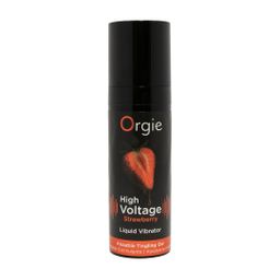 Orgie High Voltage - Vloeibare Vibrator - Aardbei - 0,5 fl oz / 15 ml (5600767388028)