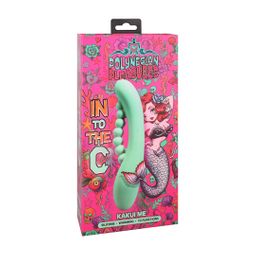 Doc johnson Into The C - Kakui Me - Warming Beaded Rabbit Vibrator - Kelp Green (782421101985)