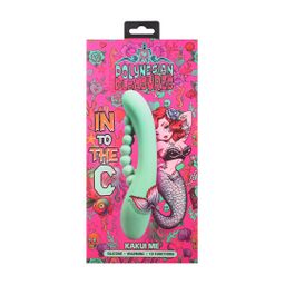 Doc johnson Into The C - Kakui Me - Warming Beaded Rabbit Vibrator - Kelp Green (782421101985)