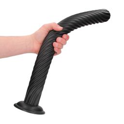 Ouch! by shots Titan Twist - Anal Plug - 48 cm - Black (8714273017390)