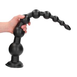 Ouch! by shots Dominant Drill - Anal Plug - 55,5 cm - Black (8714273017413)