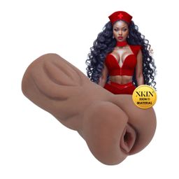 Xkin by shots Carreer Girls - Naughty Nurse Riley Rearview - TPE Small Masturbator - 130g - Brown (8714273028648)