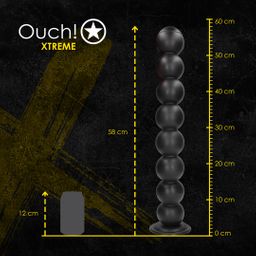 Ouch! by shots Balls of Lust - Anal Plug - 55 cm - Black (8714273017383)