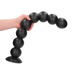 Ouch! by shots Balls of Lust - Anal Plug - 55 cm - Black (8714273017383)