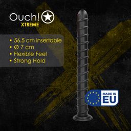 Ouch! by shots Pole of Power - Anal Plug - 56,5 cm - Black (8714273017406)