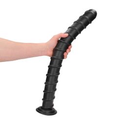 Ouch! by shots Pole of Power - Anal Plug - 56,5 cm - Black (8714273017406)
