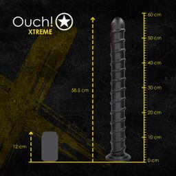 Ouch! by shots Pole of Power - Anal Plug - 56,5 cm - Black (8714273017406)