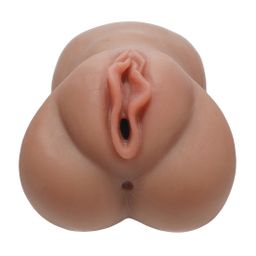 Xkin by shots Raw - Velvet Vice - TPE Grote Masturbator - 335g - Bruin (8714273028891)