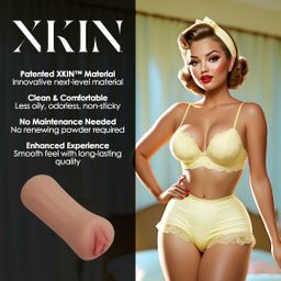 Xkin by shots Pinup Dolls - Slumber Party Slut Bettie Blowkiss - TPE Kleine Masturbator - 127g - Tan (8714273028631)