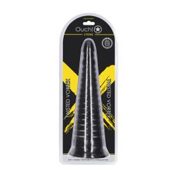 Ouch! by shots Twisted Vortex - Anal Plug - 30 cm - Black (8714273017420)