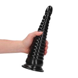 Ouch! by shots Twisted Vortex - Anal Plug - 30 cm - Black (8714273017420)