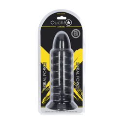 Ouch! by shots Spiral Force - Anal Plug - 23,5 cm - Black (8714273017468)
