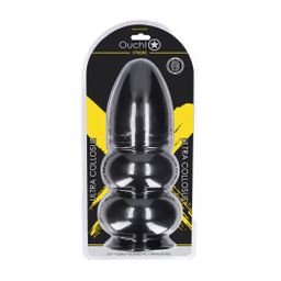 Ouch! by shots Ultra Collosus - Anal Plug - 33 cm - Black (8714273017475)