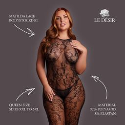 Le désir by shots Matilda - Lace Bodystocking - Queen Size - Black (8714273020871)