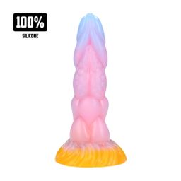 Ouch! by shots Rainbow Canine - Siliconen Anale Plug - Rainbow (8714273024473)