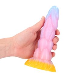 Ouch! by shots Rainbow Canine - Siliconen Anale Plug - Rainbow (8714273024473)