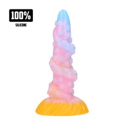 Ouch! by shots Rainbow Kraken - Siliconen Anale Plug - Regenboog (8714273024459)