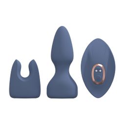 Loveline by shots Vervangbare Vibrator Kit - Blauw/Grijs (8714273021434)
