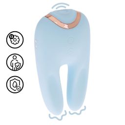 Loveline by shots Bonnie - Dubbelzijdige Tapping Vibrator - Blauw (8714273059758)