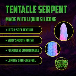 Ouch! by shots Tentacle Serpent - Anal Snake - 19.7 / 50 cm - Purple/Blue (8714273024435)