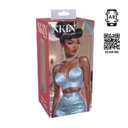 Xkin by shots Pinup Dolls - Schoonheidskoningin Lulu Liplust - TPE Kleine Masturbator - 127g - Bruin (8714273028617)