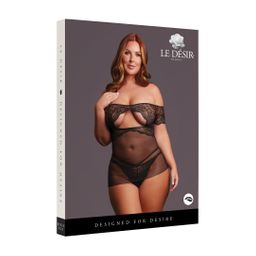 Le désir by shots Olympia - Babydoll - Queen Size - Black (8714273020772)