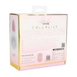 Vive by shots CallaLily - G-Spot Tap Vulva Borstzuiger en Tong Stimulator - Roze (8714273030092)