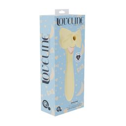 Loveline by shots Darling - AirTap Wand Vibrator met Vijf Koppen Accessoires - Geel (8714273060167)
