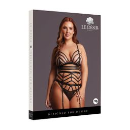 Le désir by shots Lola - Strappy Set - Queen Size - Black (8714273020680)