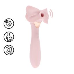 Loveline by shots Darling - AirTap Wand Vibrator met Vijf Koppen Accessoires - Roze (8714273059918)