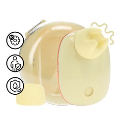 Loveline by shots Dreamsicle - Compact AirTap Vibrator met Twee Hoofdaccessoires - Geel (8714273059680)