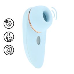 Loveline by shots Aurie - AirTap Vibrator met Twee Hoofdaccessoires - Blauw (8714273059727)