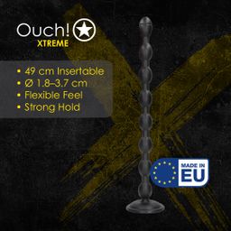 Ouch! by shots Chain Reaction - Anal Plug - 49 cm - Black (8714273017512)