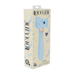 Loveline by shots Darling - AirTap Wand Vibrator met Vijf Koppen Accessoires - Blauw (8714273059901)