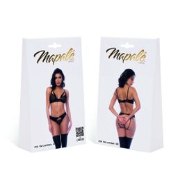 Mapalé Rock Star - Twee Delige Bralette Set - S/M - Nat Uiterlijk Zwart (190602113366)