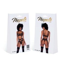 Mapalé Pretty Little Rocker - Drie-delige Bralette Set - L/XL - Zwart (190602197335)