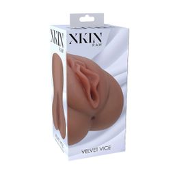Xkin by shots Raw - Velvet Vice - TPE Grote Masturbator - 335g - Bruin (8714273028891)