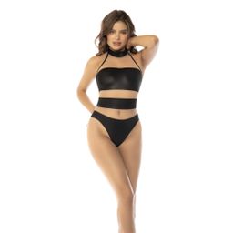 Mapalé Halter Bodysuit - XL - Nude/Zwart (190602103558)